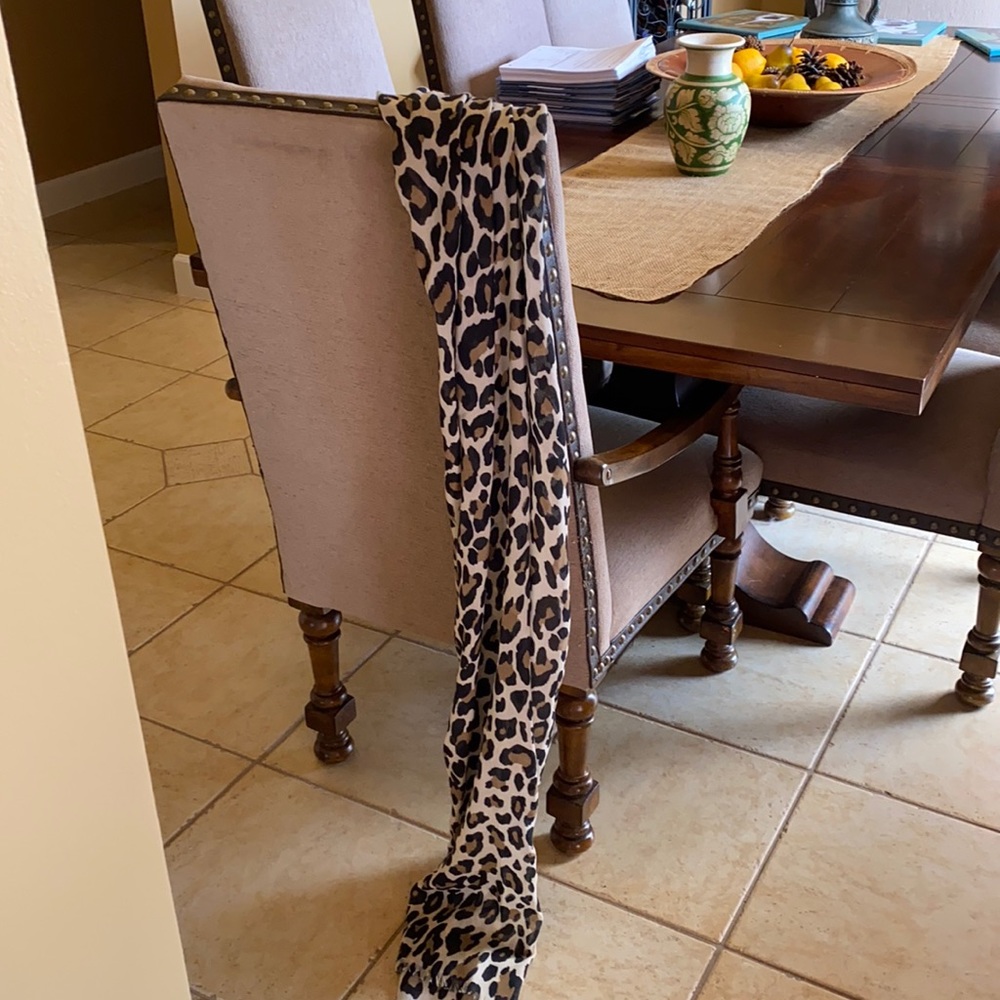 WHBM beautiful cheetah print throw or cover up. EUC!!